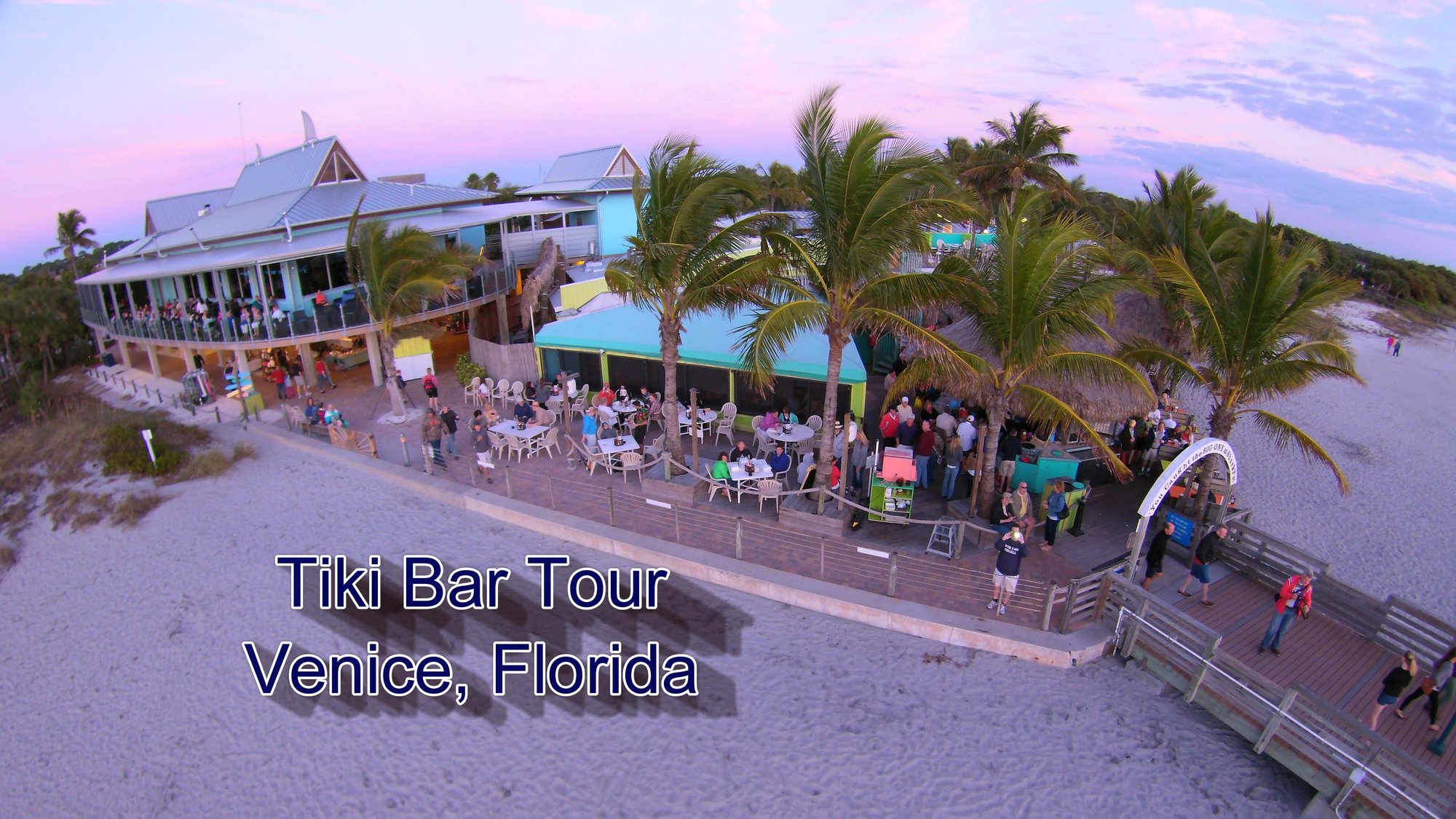 Gulf Shores Realty Tiki Bar Tour at Sharky's in Venice Florida