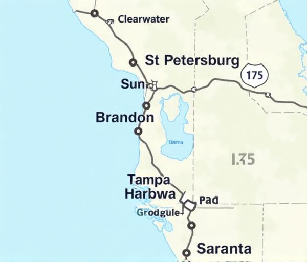 Gulf Coast map